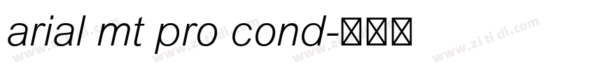 arial mt pro cond字体转换